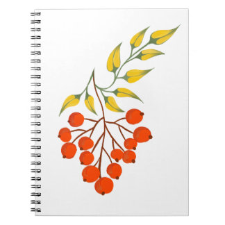 Carnet Branche de viburnum de style ukrainien. Ukraine