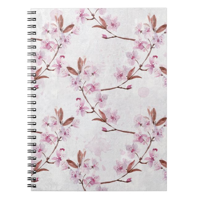 Carnet Branches de fleurs de cerisier de printemps (Devant)