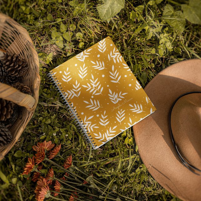 Carnet Branches magiques - jaune (Créateur téléchargé)