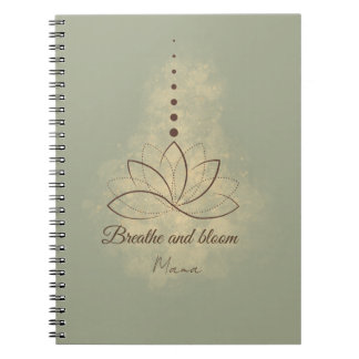 Carnet Breathe and Bloom Mama Lotus Design