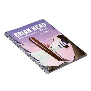 Carnet Brian Head, Iron comté Utah, USA poster ski