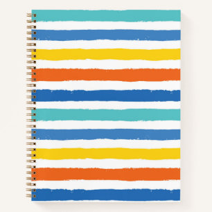Carnet Bright Beach Striped Motif