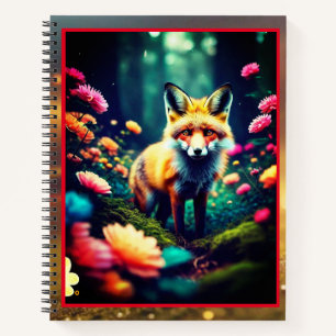 Carnet "Bright Blooming Jungle Fox"