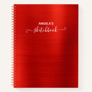 Carnet Bright Red Shimmer Ombre Foil