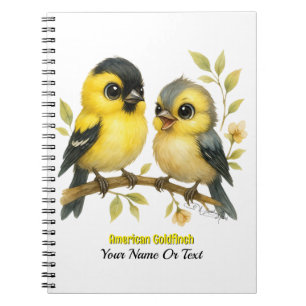 Carnet Brillant Goldfinch américain