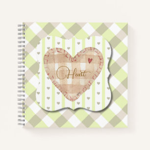 Carnet Brise cardiaque unique avec effet d'ombre motif ve
