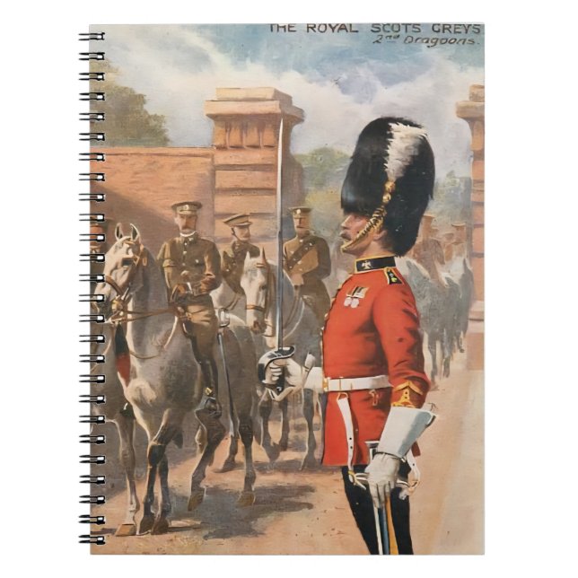Carnet British Dragoons Royal Scots Greys postcard (Devant)