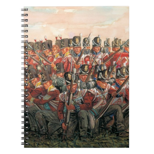 Carnet British infantry Napoleonic wars painting  (Devant)