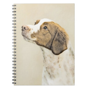 Carnet Brittany Peinture - Cute Original Chien Art
