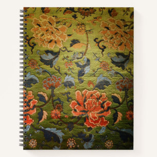 Carnet Brocade Chinoise Verte