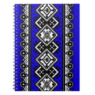 Carnet Broderie bleue