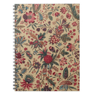 Carnet Broderie Florale Ancienne de Décoration d'Ameublem