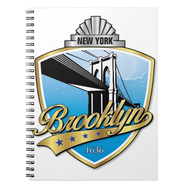 Carnet Brooklyn Design Gold (Devant)