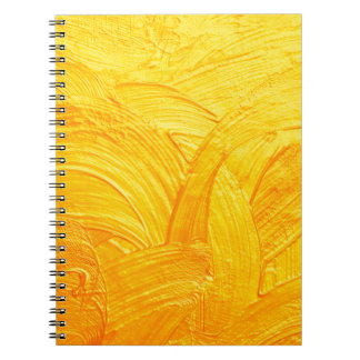 Carnet Brosse traits et courbes or abstrait arrière - pla