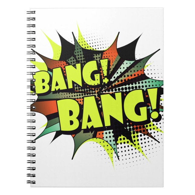 Carnet Bruit d'effet de bande dessinée de coup de coup (Devant)