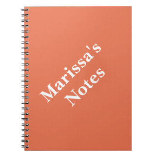 Carnet Brûlé Sienna Personnalisable école primaire