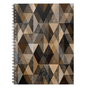 Carnet Brun noir monochrome texturé