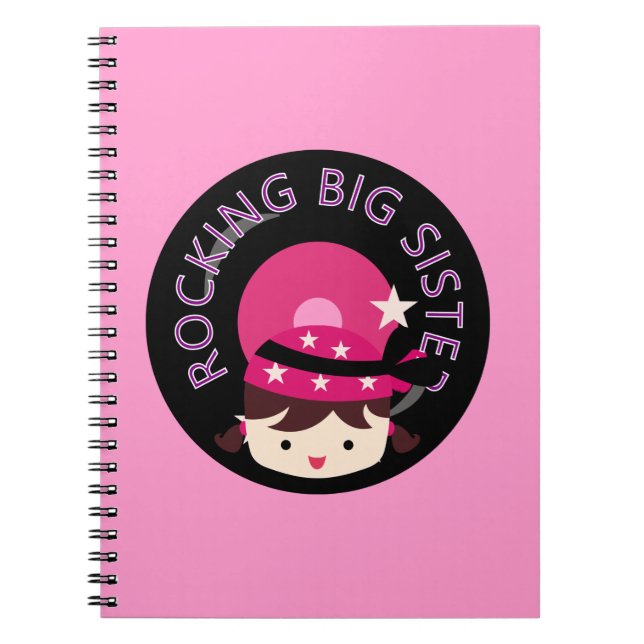 Carnet Brunette Rocking Big Sister (Devant)