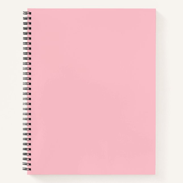 Carnet Bubblegum rose couleur solide (Devant)