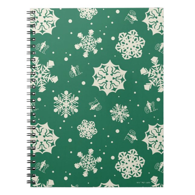 Carnet Buddy le Motif Elf Snowflake (Devant)