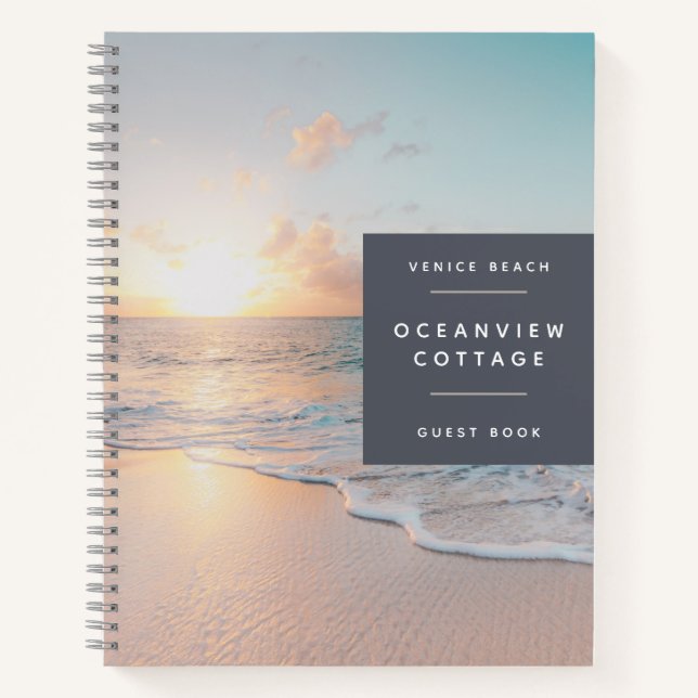 Carnet BUDGET Beach House Vacances Photo Invité Commentai (Devant)