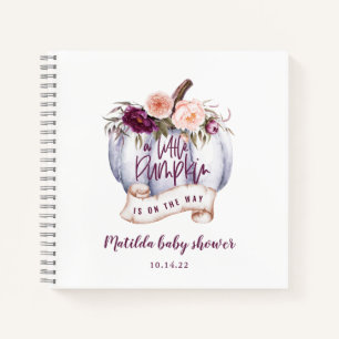 Carnet budget Un petit citrouille automne baby shower par
