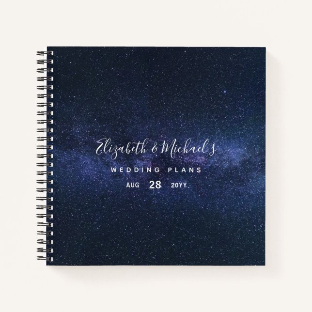 Carnet Budget Wedding planner personnalisé tendance moder (Devant)