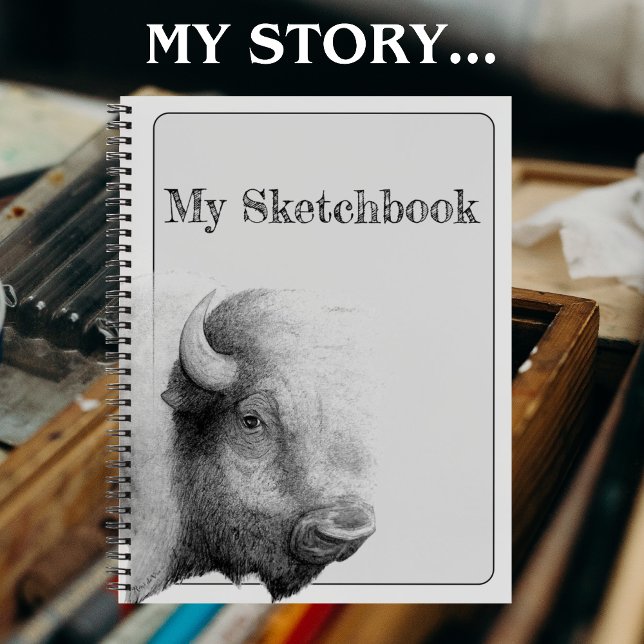 Carnet Buffalo Spirit Animal Art original (Créateur téléchargé)