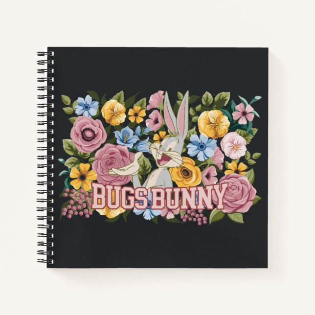 Carnet BUGS BUNNY™ Broderie Florale Graphique (Devant)