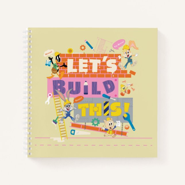 Carnet BUGS BUNNY BUILDERS™| "Construisons ce site" (Devant)