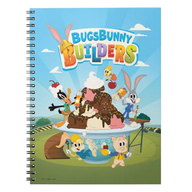 Carnet BUGS BUNNY BUILDERS™| Looney Builders Crème glacée (Devant)