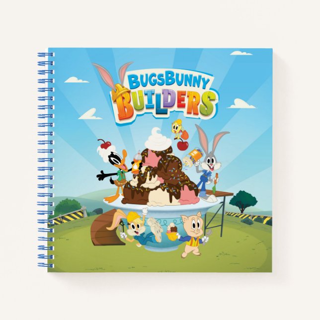 Carnet BUGS BUNNY BUILDERS™| Looney Builders Glace (Devant)