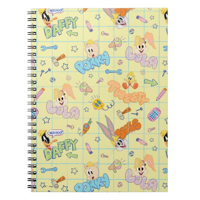 Carnet BUGS BUNNY BUILDERS™| Motif d'esquisse de caractèr (Devant)