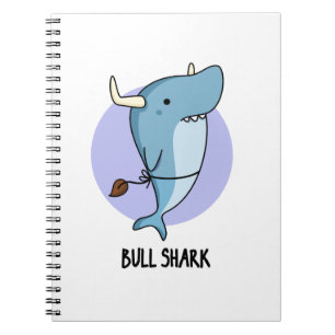Carnet Bull Shark Funny Animal Shark Pun 
