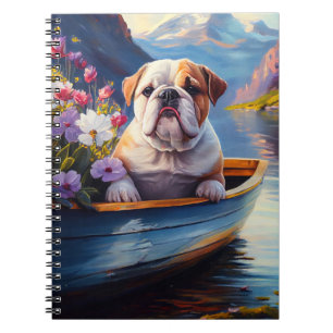 Carnet Bulldog anglais sur une pagaie : une aventure Pitt