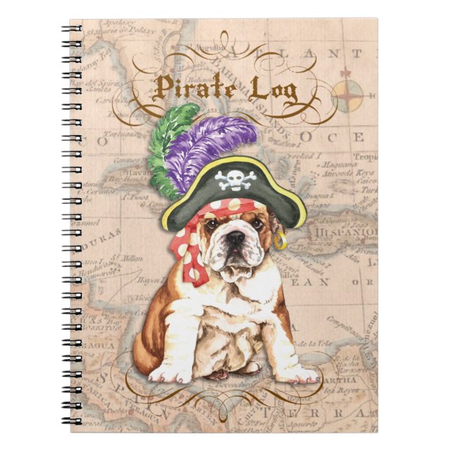 Carnet Bulldog Pirate (Devant)