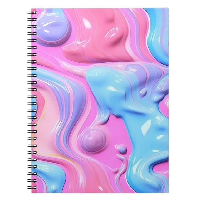 Carnet Bulle plastique brillante Abstraite (Devant)