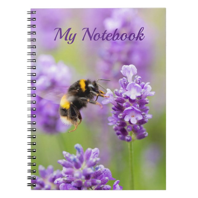 Carnet Bumblebebe Sur Lavender (Devant)