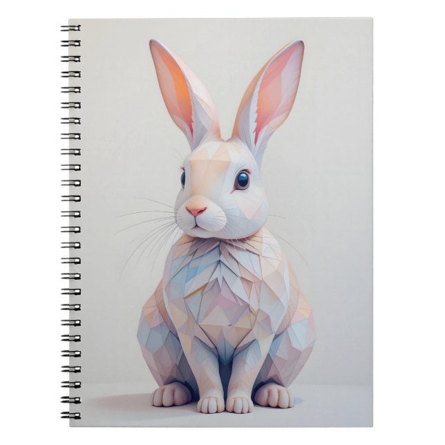 Carnet Bunny Basse-Poly Pastel (Devant)