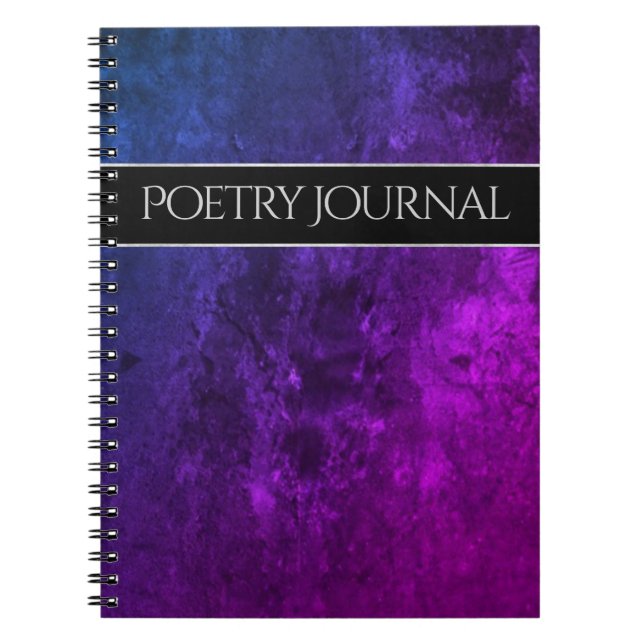 Carnet Bureau de Mystic-Topaz | Poésie rose violet chic (Devant)