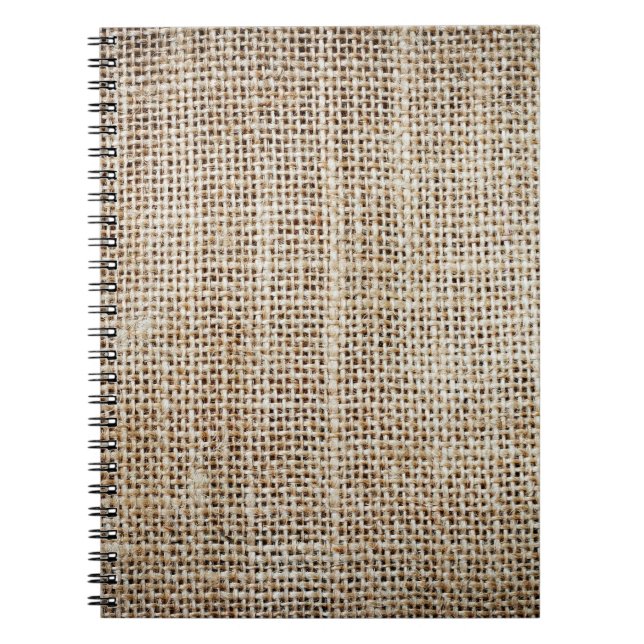 Carnet Burlap Hessian Arrière - plan Texture (Devant)