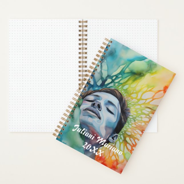 Carnet Burst Nom personnalisé (À l'intérieur)