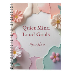 Carnet Buts de silence - Nom personnalisé Motivational B
