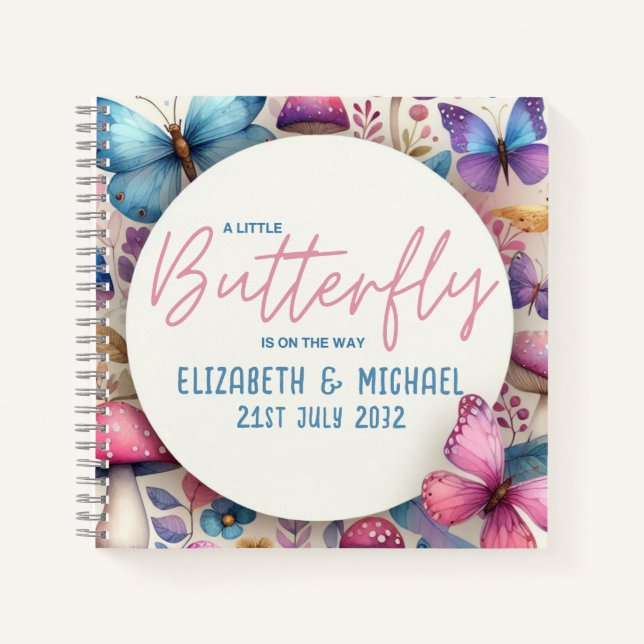 Carnet BUTTERFLY sur le chemin Fairycore Baby Girl Douche (Devant)
