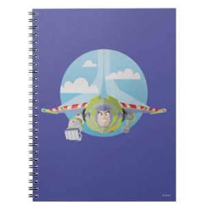 Carnet Buzz Flying Lightyear désespéré Retro Graphic