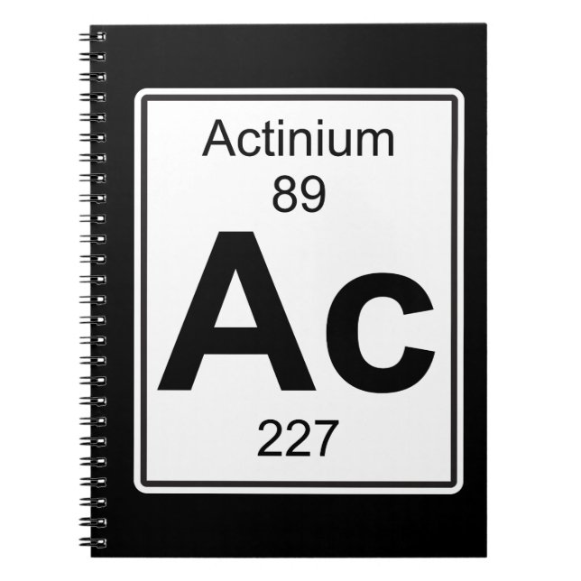 Carnet C.A. - Actinium (Devant)