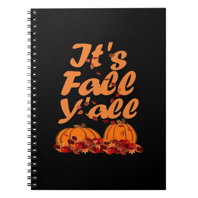 Carnet C’est la citation amusante de Fall Y’all (Devant)
