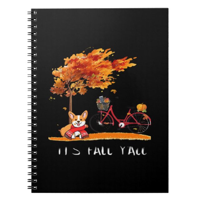 Carnet C’est le costume automne Y’all Dachshund Automne (Devant)