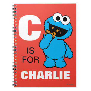 Carnet C est pour Cookie Monster Ajouter Votre Nom
