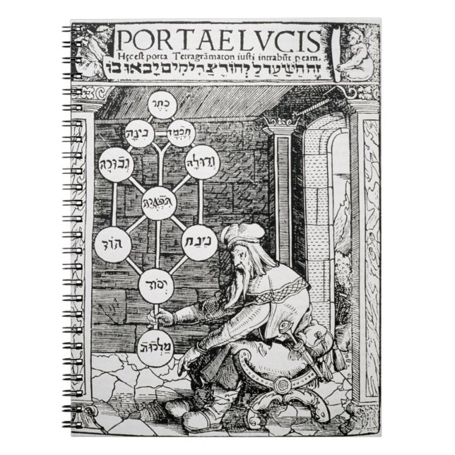 Carnet Cabbalist juif tenant un sephiroth, copie d'un I (Devant)